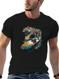 Tiger Skateboard Graphic T-Shirt