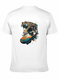 Tiger Skateboard Graphic T-Shirt
