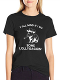 Funny Lollygagging Capybara Graphic T-Shirt