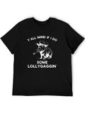 Funny Lollygagging Capybara Graphic T-Shirt