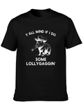 Funny Lollygagging Capybara Graphic T-Shirt