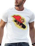 Devil Cartoon Graphic Black T-Shirt