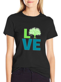 Love Nature Graphic Tee - Black