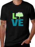 Love Nature Graphic Tee - Black