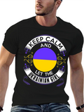 Keep Calm Ukrainian Girl Black T-Shirt