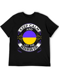 Keep Calm Ukrainian Girl Black T-Shirt