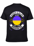 Keep Calm Ukrainian Girl Black T-Shirt