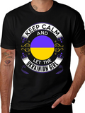 Keep Calm Ukrainian Girl Black T-Shirt
