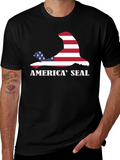 America Seal T-Shirt - Patriotic Design