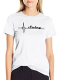 Swing Heartbeat T-Shirt - Cool Graphic Tee