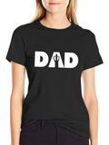 Dad Graphic Tee - Black Cotton Fathers Day Shirt