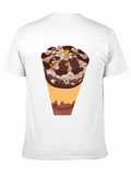 Chocolate Ice Cream Cone Graphic T-Shirt