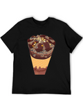 Chocolate Ice Cream Cone Graphic T-Shirt