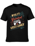 Worlds Greatest Video Gamer Black T-Shirt