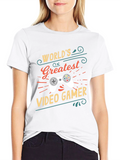 Worlds Greatest Video Gamer Black T-Shirt