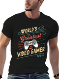 Worlds Greatest Video Gamer Black T-Shirt
