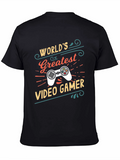 Worlds Greatest Video Gamer Black T-Shirt