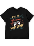 Worlds Greatest Video Gamer Black T-Shirt