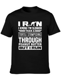 Funny Iron Run T-Shirt: Slower Than a Turtle