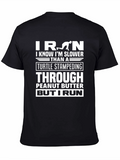 Funny Iron Run T-Shirt: Slower Than a Turtle