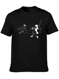 Peter Pan vs Captain Hook Black T-Shirt