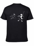 Peter Pan vs Captain Hook Black T-Shirt
