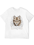 Brave Wolf Graphic Tee - Trendy Design