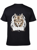 Brave Wolf Graphic Tee - Trendy Design