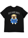 Read More Books Pug Graphic Tee