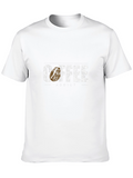 Coffee Addict Graphic Tee - Distressed Print