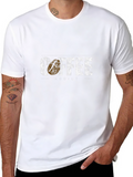 Coffee Addict Graphic Tee - Distressed Print