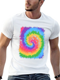 Vibrant Tie-Dye Swirl Graphic T-Shirt