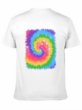 Vibrant Tie-Dye Swirl Graphic T-Shirt