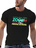 Quarantine Style Zoom Middle School T-Shirt