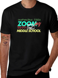 Quarantine Style Zoom Middle School T-Shirt