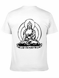 Buddha Graphic Black T-Shirt - Meditative Style