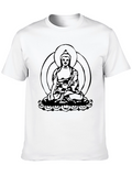 Buddha Graphic Black T-Shirt - Meditative Style