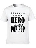 Hero Pop Pop Black T-Shirt
