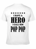 Hero Pop Pop Black T-Shirt