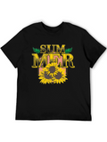 Summer Sunflower Graphic T-Shirt