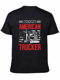 Proud American Trucker Graphic T-Shirt