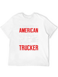 Proud American Trucker Graphic T-Shirt