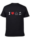 I Love House Music Graphic T-Shirt