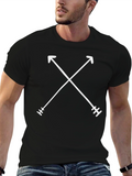Crossed Arrows Graphic Black T-Shirt