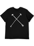 Crossed Arrows Graphic Black T-Shirt