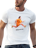 Funny Man Running Black T-Shirt