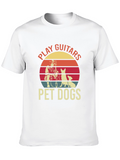 Play Guitars Pet Dogs Graphic Tee