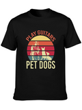 Play Guitars Pet Dogs Graphic Tee