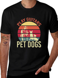 Play Guitars Pet Dogs Graphic Tee