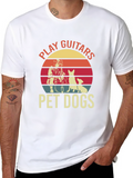 Play Guitars Pet Dogs Graphic Tee